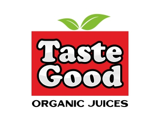 Taste Good Organic Juices  The Full name of co  The Authentic Juice Co. Taste Good Juices logo design by rizuki