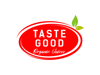 Taste Good Organic Juices  The Full name of co  The Authentic Juice Co. Taste Good Juices logo design by Artomoro