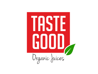 Taste Good Organic Juices  The Full name of co  The Authentic Juice Co. Taste Good Juices logo design by ingepro