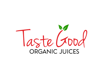 Taste Good Organic Juices  The Full name of co  The Authentic Juice Co. Taste Good Juices logo design by ingepro