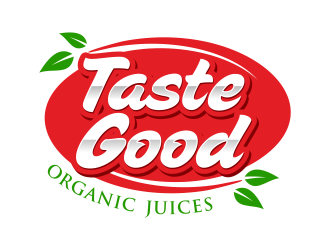 Taste Good Organic Juices  The Full name of co  The Authentic Juice Co. Taste Good Juices logo design by ingepro