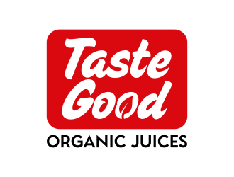 Taste Good Organic Juices  The Full name of co  The Authentic Juice Co. Taste Good Juices logo design by ingepro