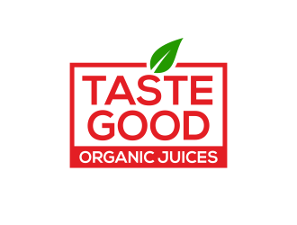 Taste Good Organic Juices  The Full name of co  The Authentic Juice Co. Taste Good Juices logo design by ingepro