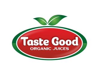 Taste Good Organic Juices  The Full name of co  The Authentic Juice Co. Taste Good Juices logo design by rizuki