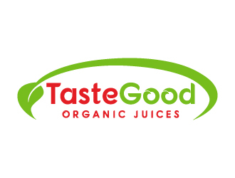 Taste Good Organic Juices  The Full name of co  The Authentic Juice Co. Taste Good Juices logo design by akilis13