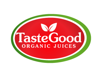 Taste Good Organic Juices  The Full name of co  The Authentic Juice Co. Taste Good Juices logo design by akilis13