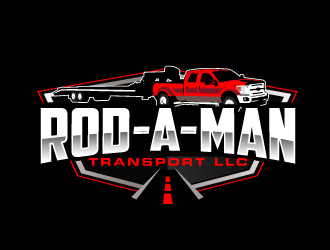 ROD-A-MAN TRANSPORT LLC  logo design by AamirKhan