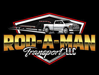 ROD-A-MAN TRANSPORT LLC  logo design by daywalker