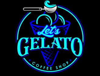 Lets Gelato logo design by REDCROW