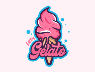 Lets Gelato logo design - 48hourslogo.com