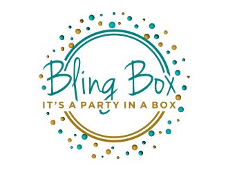 Bling Box It’s a party in a box logo design by Zhafir