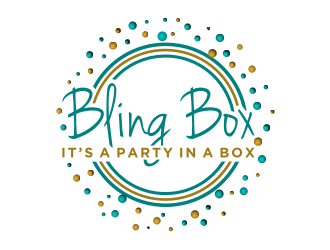 Bling Box It’s a party in a box logo design by Zhafir