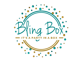 Bling Box It’s a party in a box logo design by Zhafir