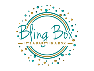 Bling Box It’s a party in a box logo design by Zhafir