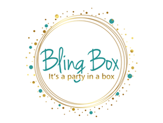 Bling Box It’s a party in a box logo design by ingepro