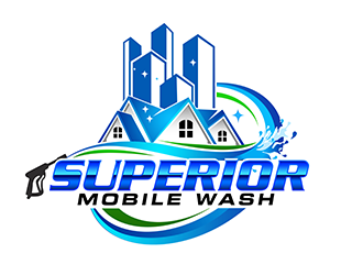 Superior Mobile Wash logo design by 3Dlogos