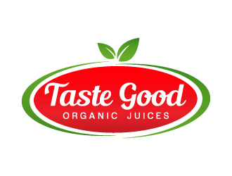 Taste Good Organic Juices  The Full name of co  The Authentic Juice Co. Taste Good Juices logo design by akilis13