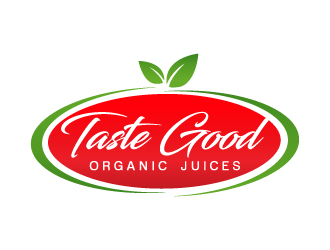 Taste Good Organic Juices  The Full name of co  The Authentic Juice Co. Taste Good Juices logo design by akilis13