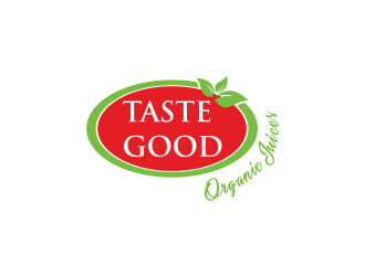 Taste Good Organic Juices  The Full name of co  The Authentic Juice Co. Taste Good Juices logo design by afra_art