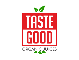 Taste Good Organic Juices  The Full name of co  The Authentic Juice Co. Taste Good Juices logo design by ingepro