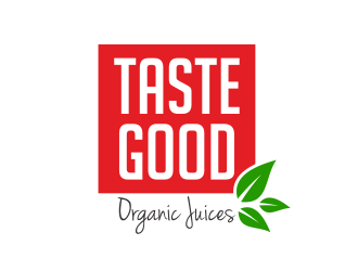 Taste Good Organic Juices  The Full name of co  The Authentic Juice Co. Taste Good Juices logo design by ingepro