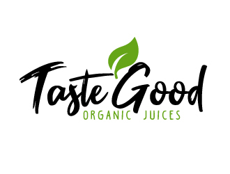 Taste Good Organic Juices  The Full name of co  The Authentic Juice Co. Taste Good Juices logo design by AamirKhan