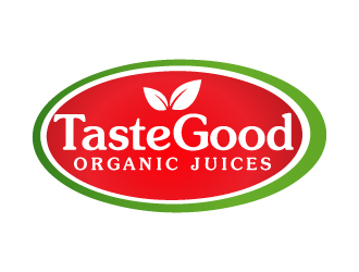 Taste Good Organic Juices  The Full name of co  The Authentic Juice Co. Taste Good Juices logo design by akilis13