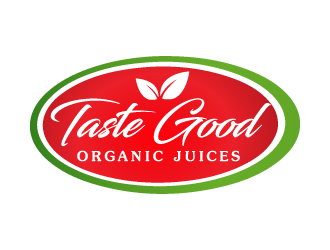 Taste Good Organic Juices  The Full name of co  The Authentic Juice Co. Taste Good Juices logo design by akilis13