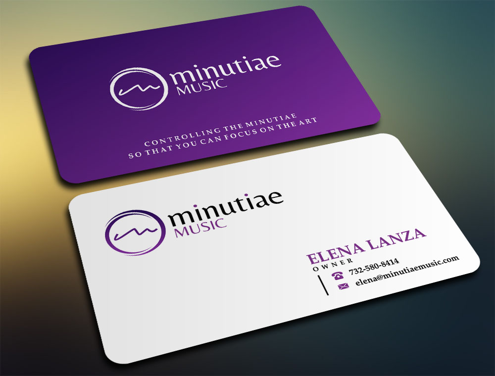Minutiae Music logo design by zizze23