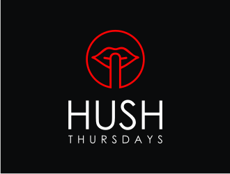 HUSH Thursdays logo design by mbamboex