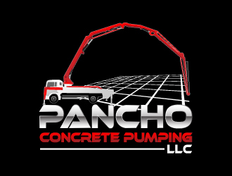 Pancho Concrete Pumping LLC. logo design by drifelm