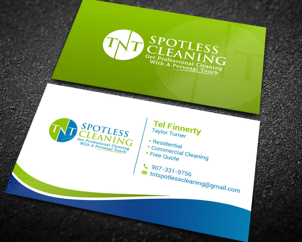 T N T Spotless Cleaning logo design by Boomstudioz