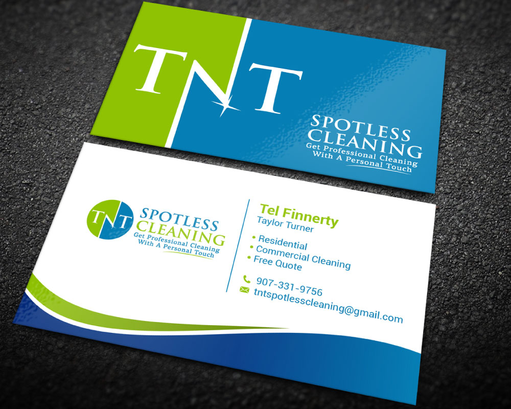 T N T Spotless Cleaning logo design by Boomstudioz