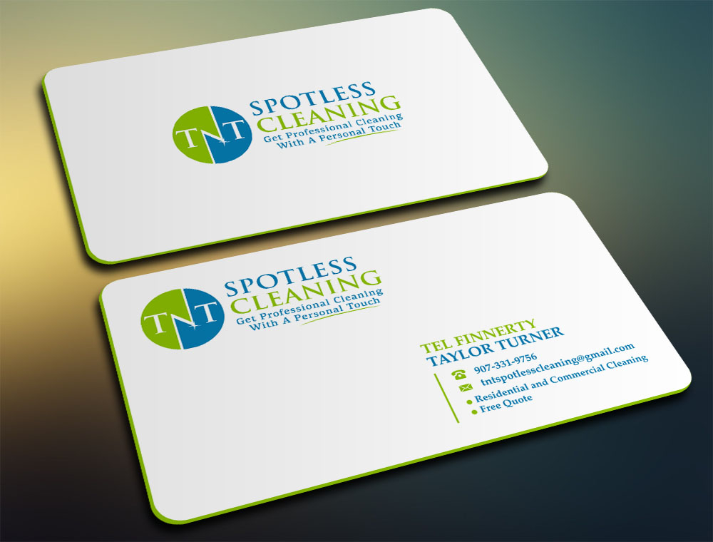 T N T Spotless Cleaning logo design by zizze23