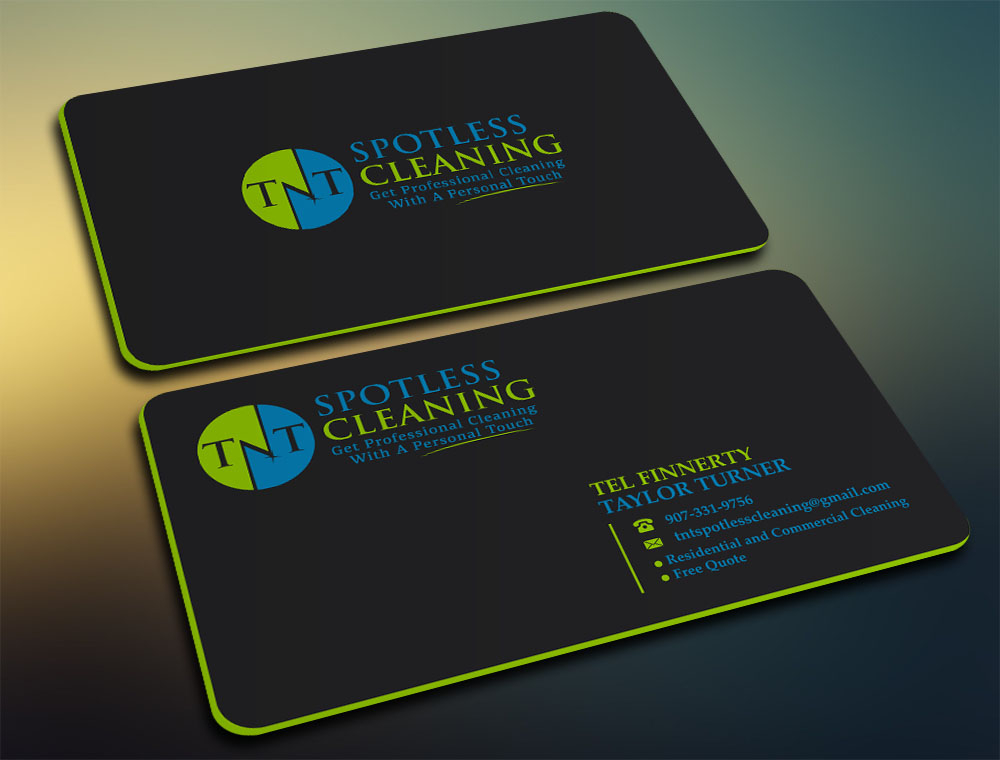 T N T Spotless Cleaning logo design by zizze23