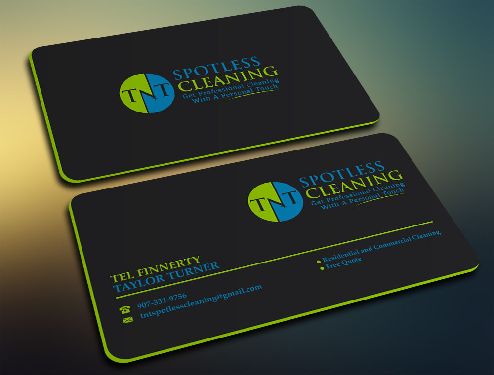 T N T Spotless Cleaning logo design by zizze23