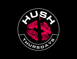 HUSH Thursdays logo design by pollo