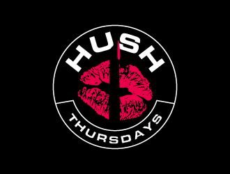 HUSH Thursdays logo design by pollo