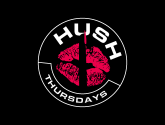 HUSH Thursdays logo design by pollo