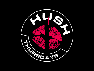 HUSH Thursdays logo design by pollo