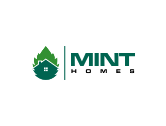 Mint homes logo design by oke2angconcept