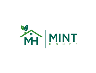 Mint homes logo design by oke2angconcept