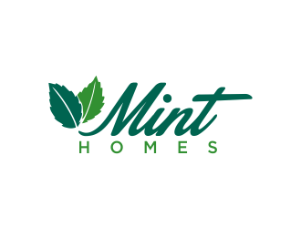 Mint homes logo design by oke2angconcept