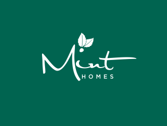 Mint homes logo design by oke2angconcept