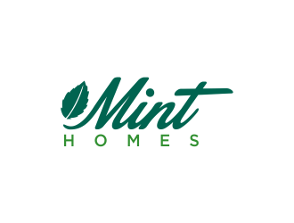 Mint homes logo design by oke2angconcept