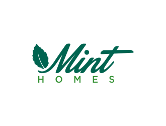 Mint homes logo design by oke2angconcept