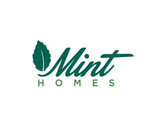 Mint homes logo design by oke2angconcept