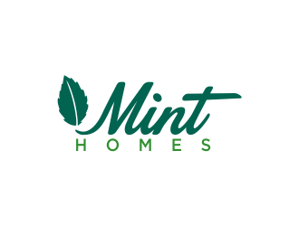 Mint homes logo design by oke2angconcept