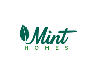 Mint homes logo design by oke2angconcept