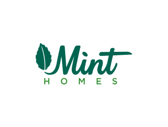 Mint homes logo design by oke2angconcept